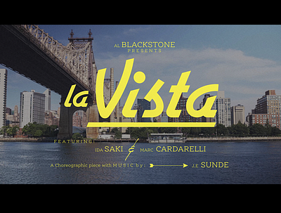 La Vista custom lettering custom type design lettering main title title design title sequence type typography