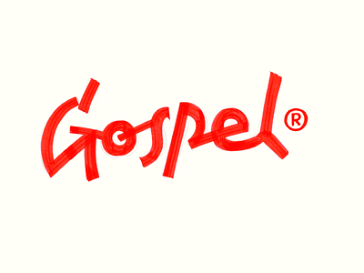 Gospel (Sketch) branding brandingdesign customlettering customlogotype handcrafted handlettering lettering letteringdesign logo logotype newyorklettering