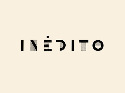 Inedito bauhaus constructive design industrial logo logotype minimal