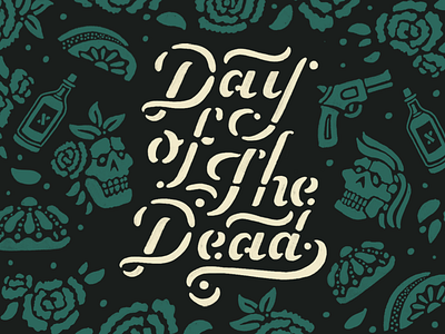 Day Of The Dead bottle design doodles hand drawing illustration lettering mexican mexico stencil stencil script