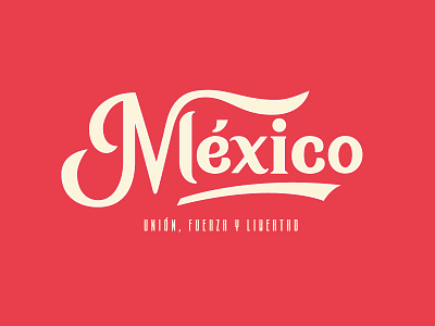 México custom type lettering mexico typography