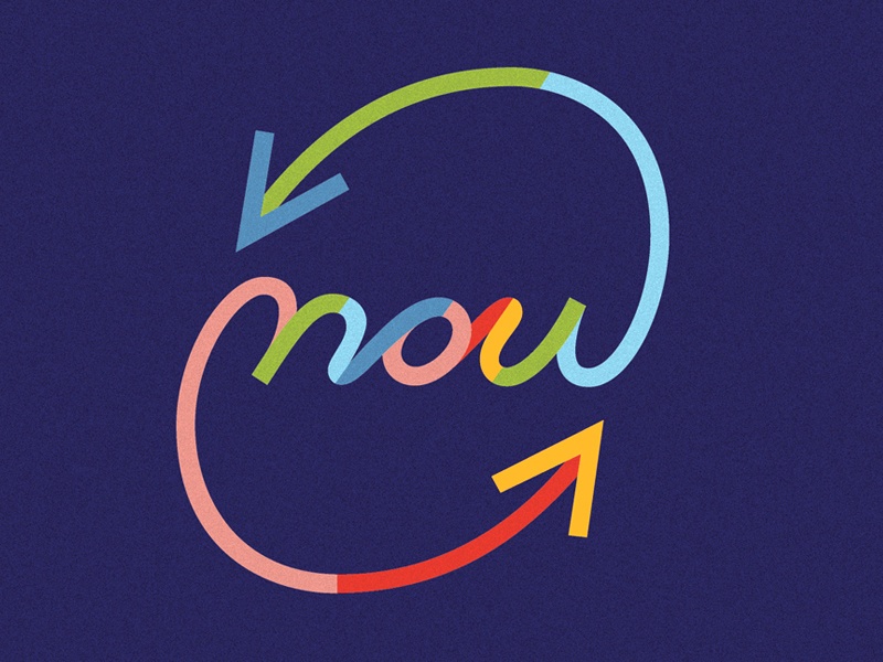 now lettering artist typographic design typographic illustration typographic typogaphy colors arrows script lettering