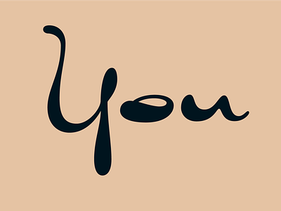 You design lettering script typography