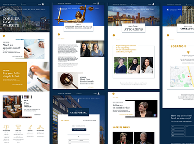 UI Design Cordier Law Offices - USA. design ui ux