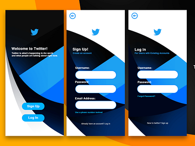 Twitter Mobile Ui Design