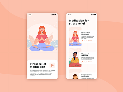 UI for meditation app