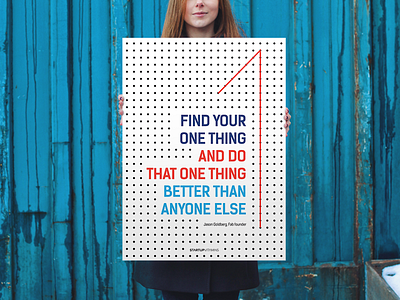 Find your one thing buy office poster quote shop startup store