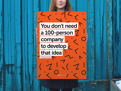 You don't need a 100-person company buy office poster quote shop startup store