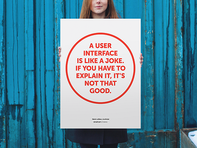 A user interface is like a joke buy office poster quote shop startup store