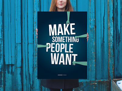 Make Something People Want buy office poster quote shop startup store