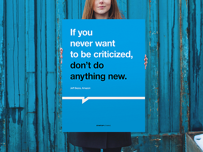 If you don't want to be criticized, don't do anything new