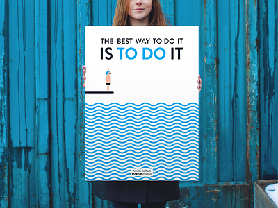The best way to do it is to do it hard work beats talent office poster startup startupvitamins wall art