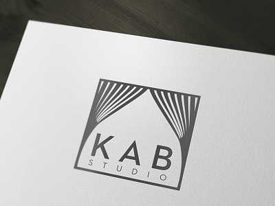 Kab Logo black blanket curtain kab logo pillow