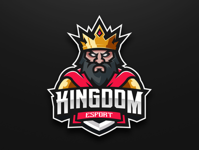 King mascot logo by Custinne Maude on Dribbble