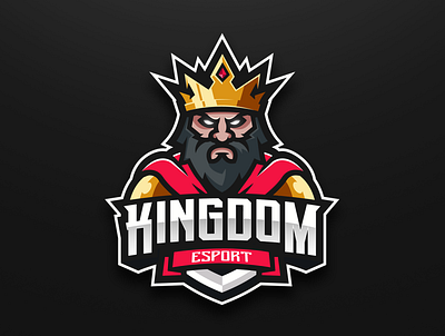 King mascot logo cartoon esport gaming graphicdesign illustration logoinspiration mascot