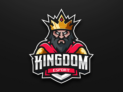 King mascot logo