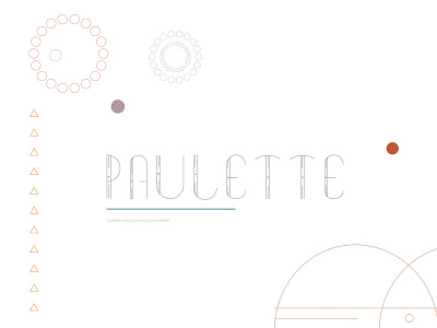 Paulette - Art Deco Typeface art deco blue concept creative design font font design illustration nasa pink purple science typeface typeface design