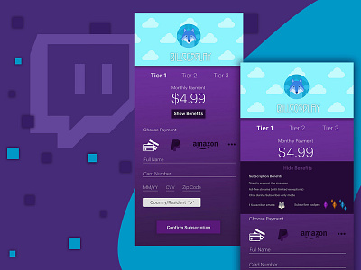 Daily UI Challenge 02 - Credit Card Checkout brand branding checkout form daily 100 daily 100 challenge dailyuichallange reupload twitch