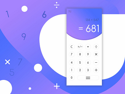 Daily UI Challenge 04 - Calculator calculator daily 100 daily 100 challenge dailyuichallange design illustration ui