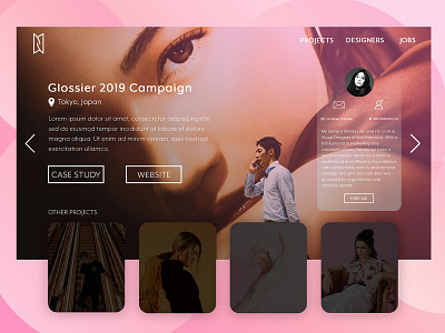 Daily UI Challenge 06 - User Profile daily 100 daily 100 challenge dailyuichallange design designer for hire pink ui user profile