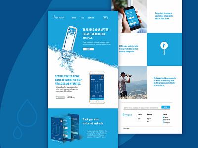 Invigor Web Design case study design illustration smart bottle smart tech ui web design