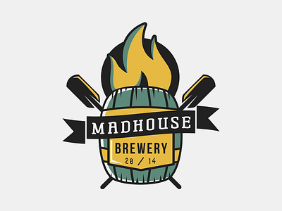 Madhouse Brewery beer brewery brewing kettle logo madhouse