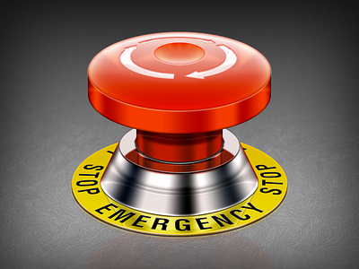Emergency button emergency realistic