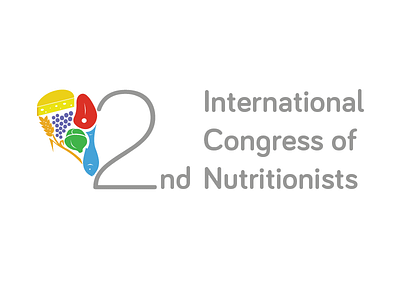 2nd International Congress of Nutritionists logo nutritionism nutritionist visual identity