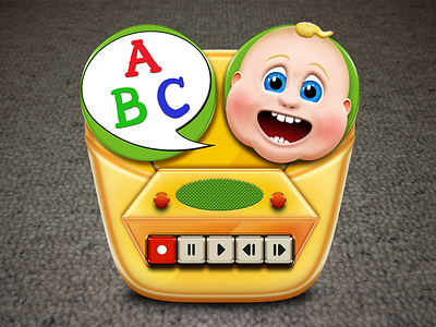 Baby Recorder App Icon app baby icon recorder tape