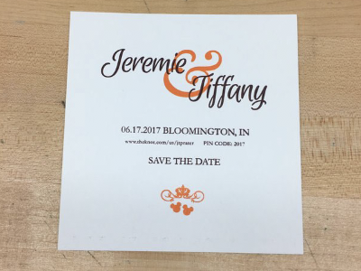 Wedding - Save the date cards letterpress printing save the dates