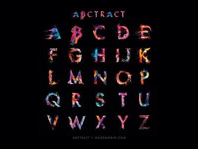 ABCTRACT abc abctract abstract bright letter lettering neon paint