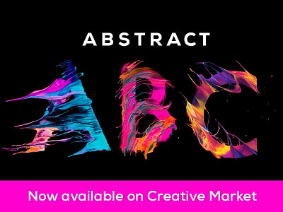 Abstract ABC Pack abc abstract bright creative market lettering neon paint