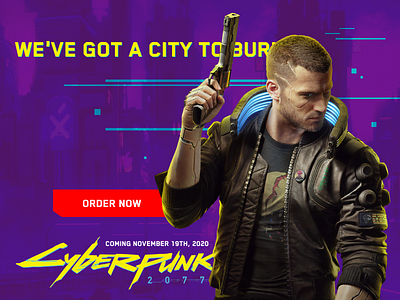 Cyberpunk 2077 Promo Page by Anastasia Inri on Dribbble