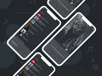 DailyUI -  Mobile Music App