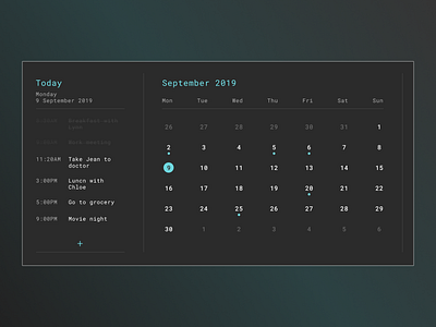 Daily UI - Calendar