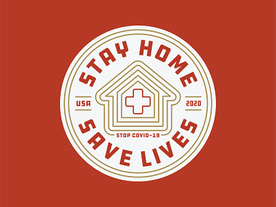 Stay Home branding covid19 design eau claire illustration savelives stayhome