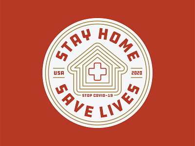 Stay Home branding covid19 design eau claire illustration savelives stayhome