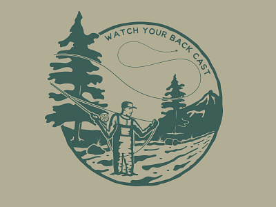 Watch Your Back Cast back cast eau claire fly fishing ink signals