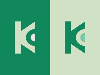 KC LOGO branding graphic design green logo