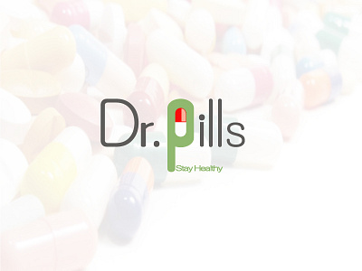 Dr Pills Logo graphic design illustrator logo