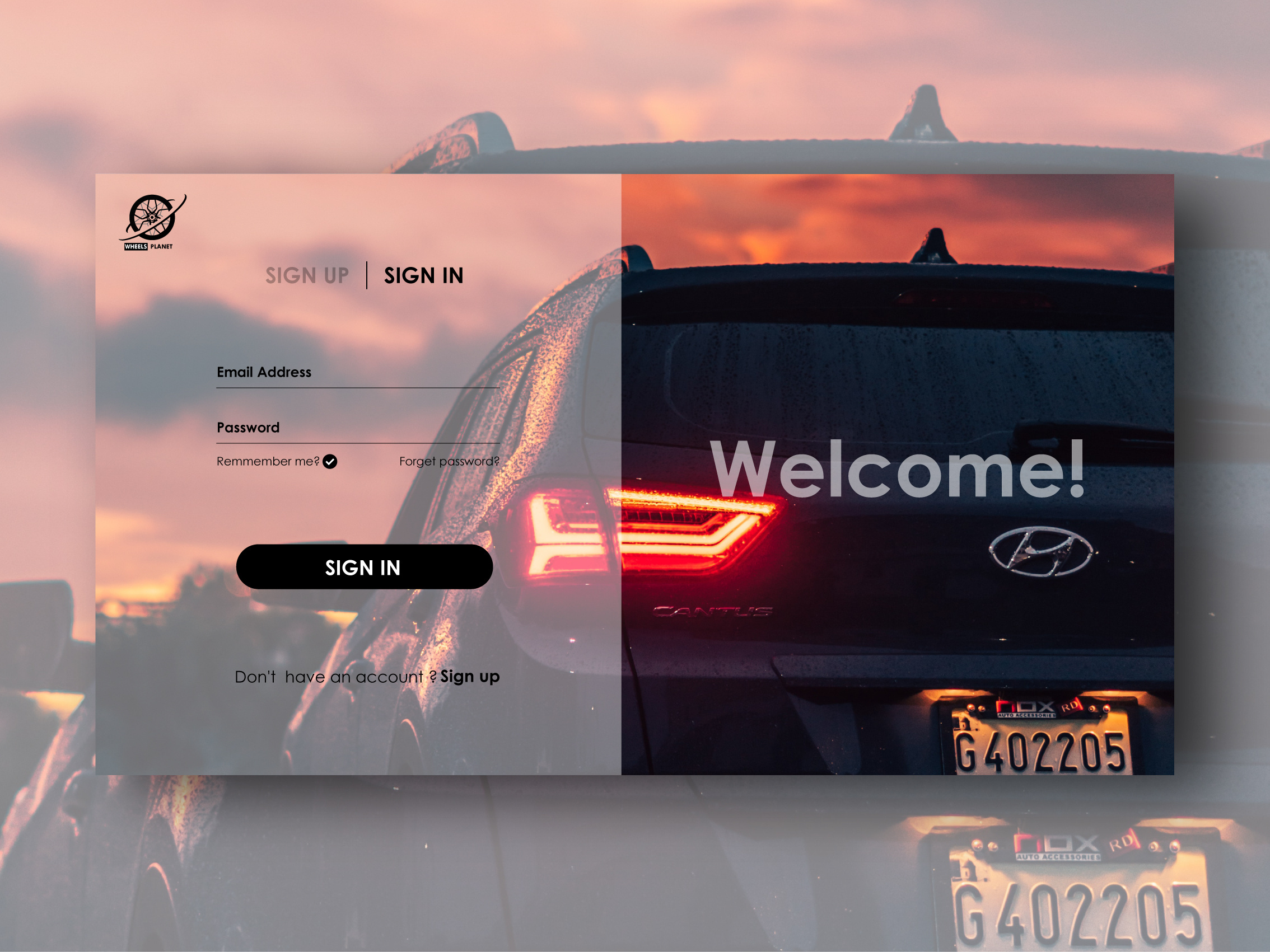 Sign In Page by Archich Design on Dribbble