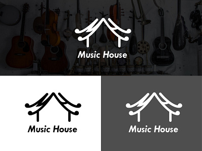 "Music House" Logo branding design graphic design identity illustrator logo
