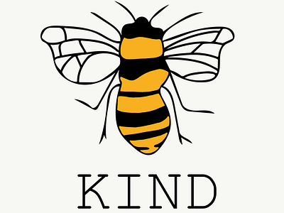 Bee kind animal art animals bee illustration kind sticker
