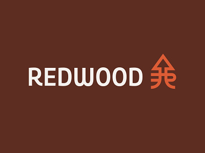 Redwood Logo arrow financial investment real estate redwood roots tree