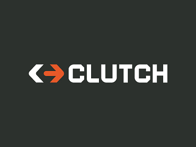 Clutch Logo arrows bold clutch logo negative space negative space logo trucking