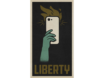 Liberty Poster america black lives matter freedom george floyd liberty protest