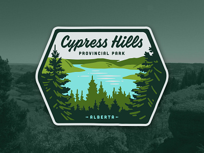 Cypress Hills Badge badge illustration illustrations outdoors parks patch
