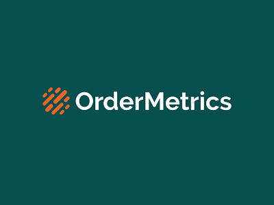 OrderMetrics Logo analytics branding ecommerce logo tech