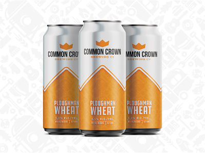 Common Crown Beer Can Design beer beer cans calgary common crown craft beer iconography packaging