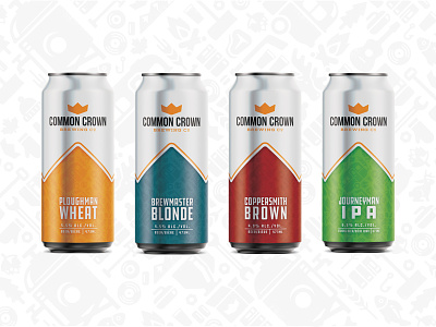 Common Crown Core Four beer calgary common crown craft beer iconography packaging